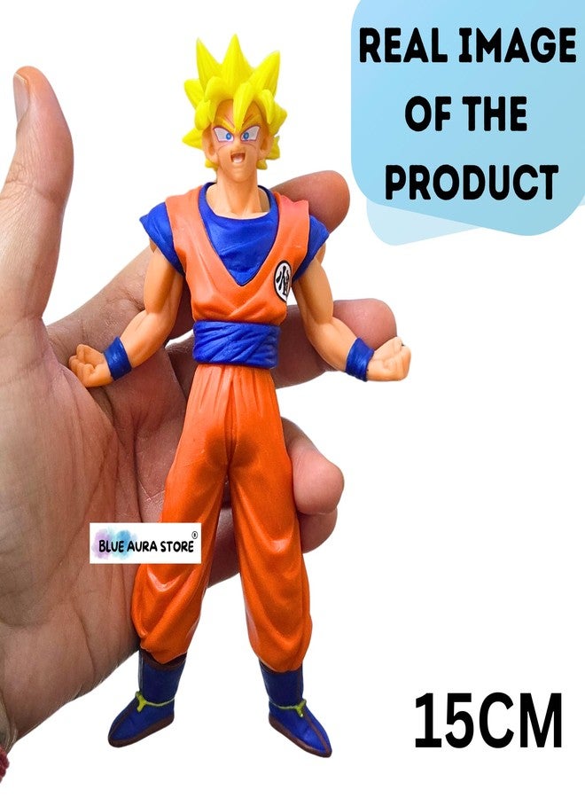 FUNFOB Anime Action Figure Height-15cm Anime Figures PVC Multicolour | Go-k Light Yellow Hair 15CM - Image 2